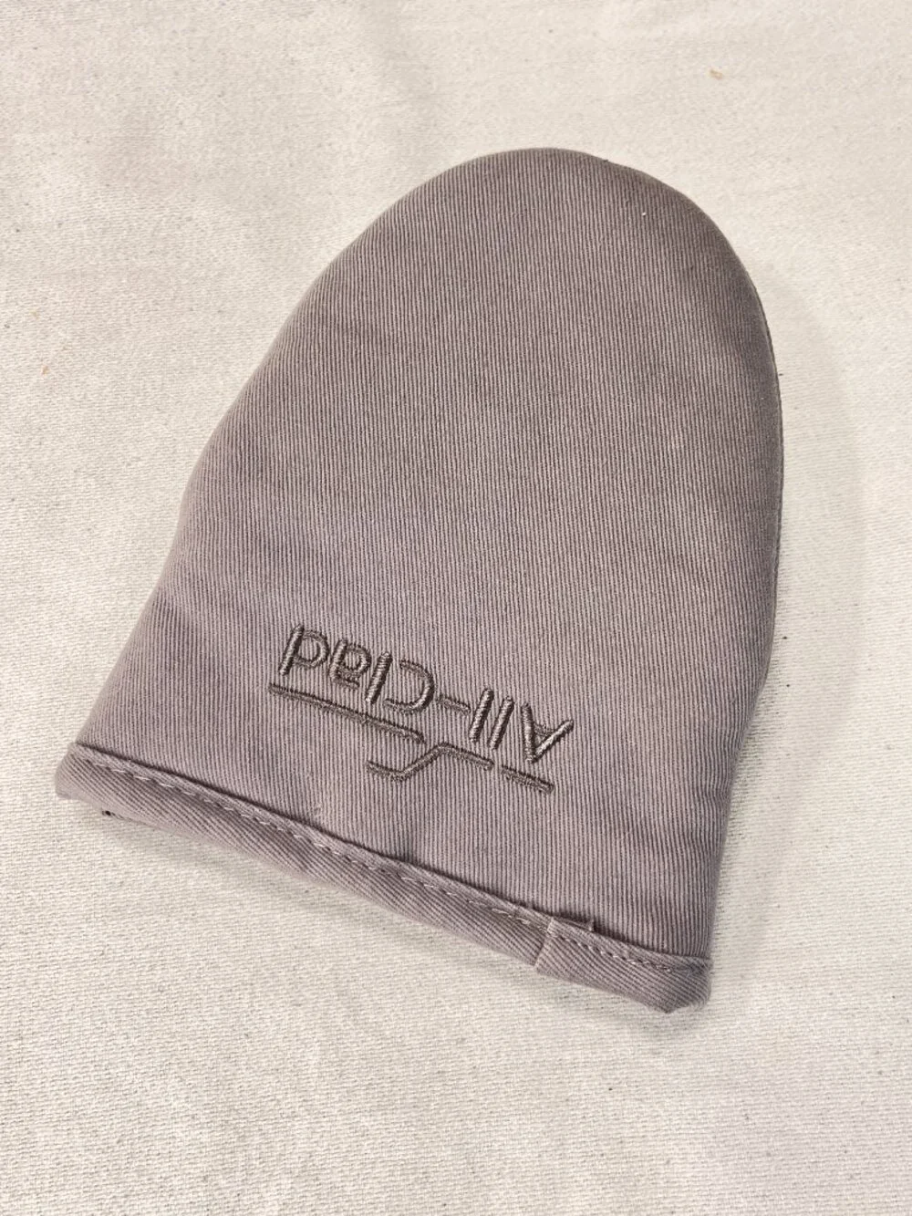 All-Clad Pewter Grabber Mitt Pot Holder Oven Cotton Silicone 5.5